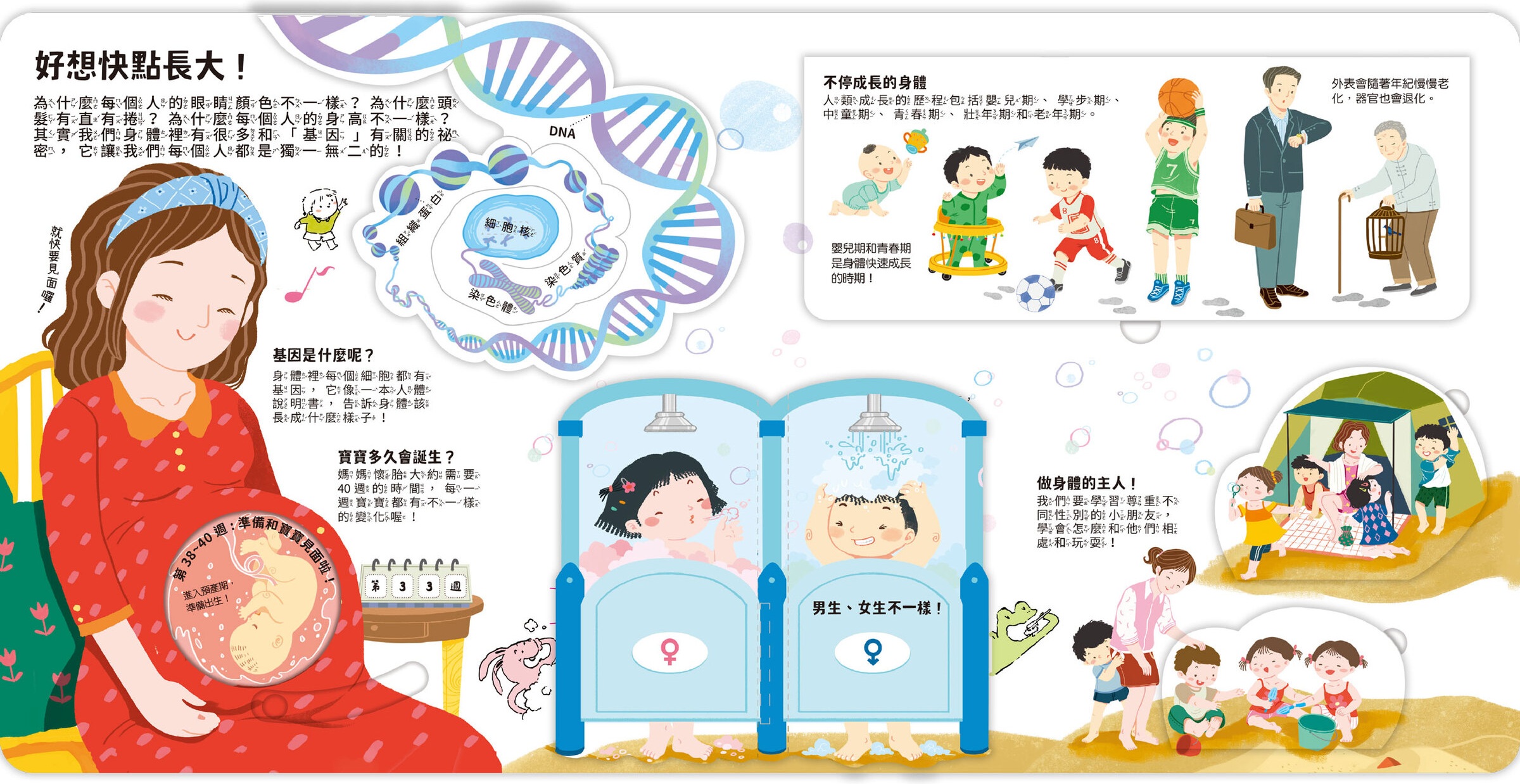 知識立體翻翻書-身體好重要！